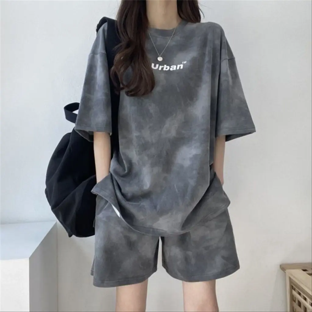 Bộ Đồ Ngắn, Bộ Đồ Hai Mảnh Cho Nữ, Ngắn Tay, Thời Trang Mùa Hè Mới, Quần Áo Thể Thao Thường Ngày Thích Hợp Chạy Bộ, Dáng Rộng Vừa Vặn Women Polo