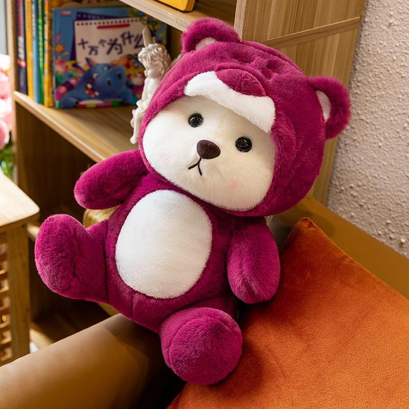  Thú nhồi bông cao cấp Lena Lotso đội mũ Cute  Gấu Bông Lena cosplay Gấu Dâu - Hàng Cao Cấp Thú Bông Đồ Chơi 
