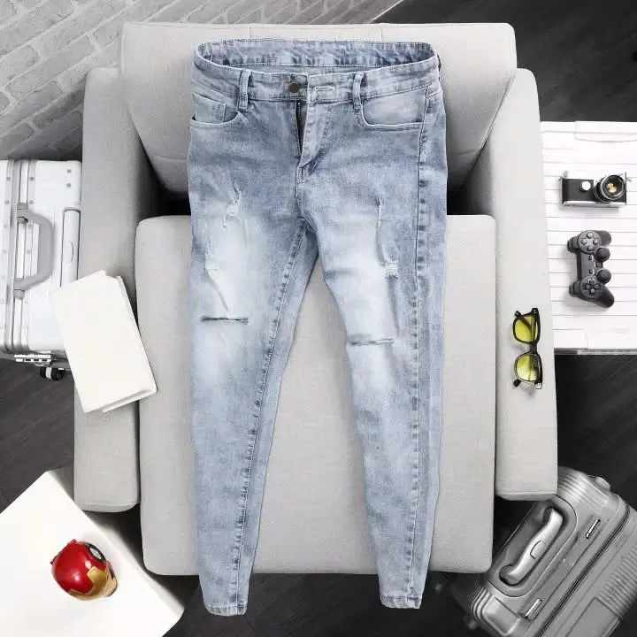 Quần Jean Nam Dài Chất Vải Jean Co Dãn 4 Chiều Cao Cấp Dáng Ôm Đẹp Thời Trang Menswear Pants Có Túi [JDA1]