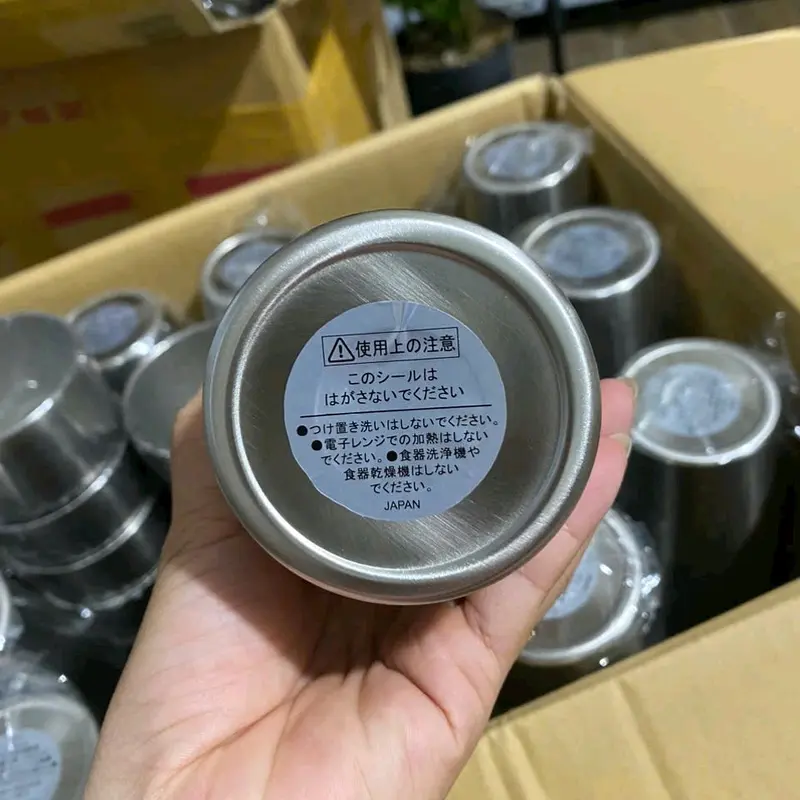 Ly giữ nhiệt nội địa nhật 450ml, không nắp cao 12cm 1