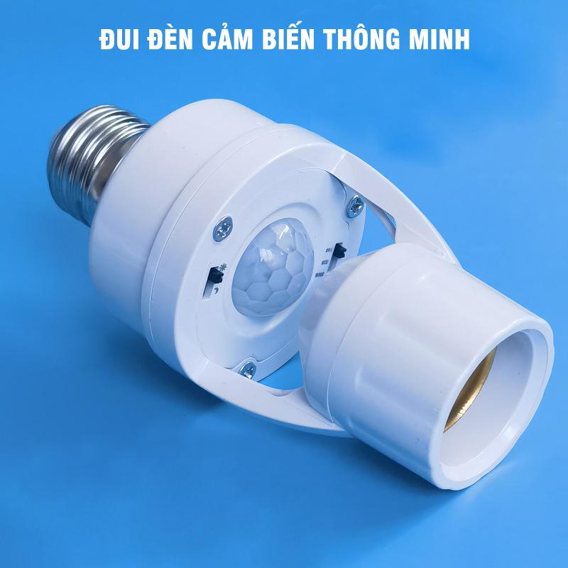  Đui bóng đèn cảm biến đui đèn treo cảm biến chuyển động thông minh 