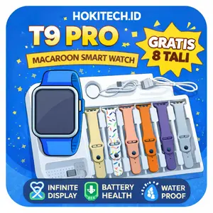 PAKET COMBO! SRS 9 [8 Tali + Charger + BONUS JAM LED] BISA COD