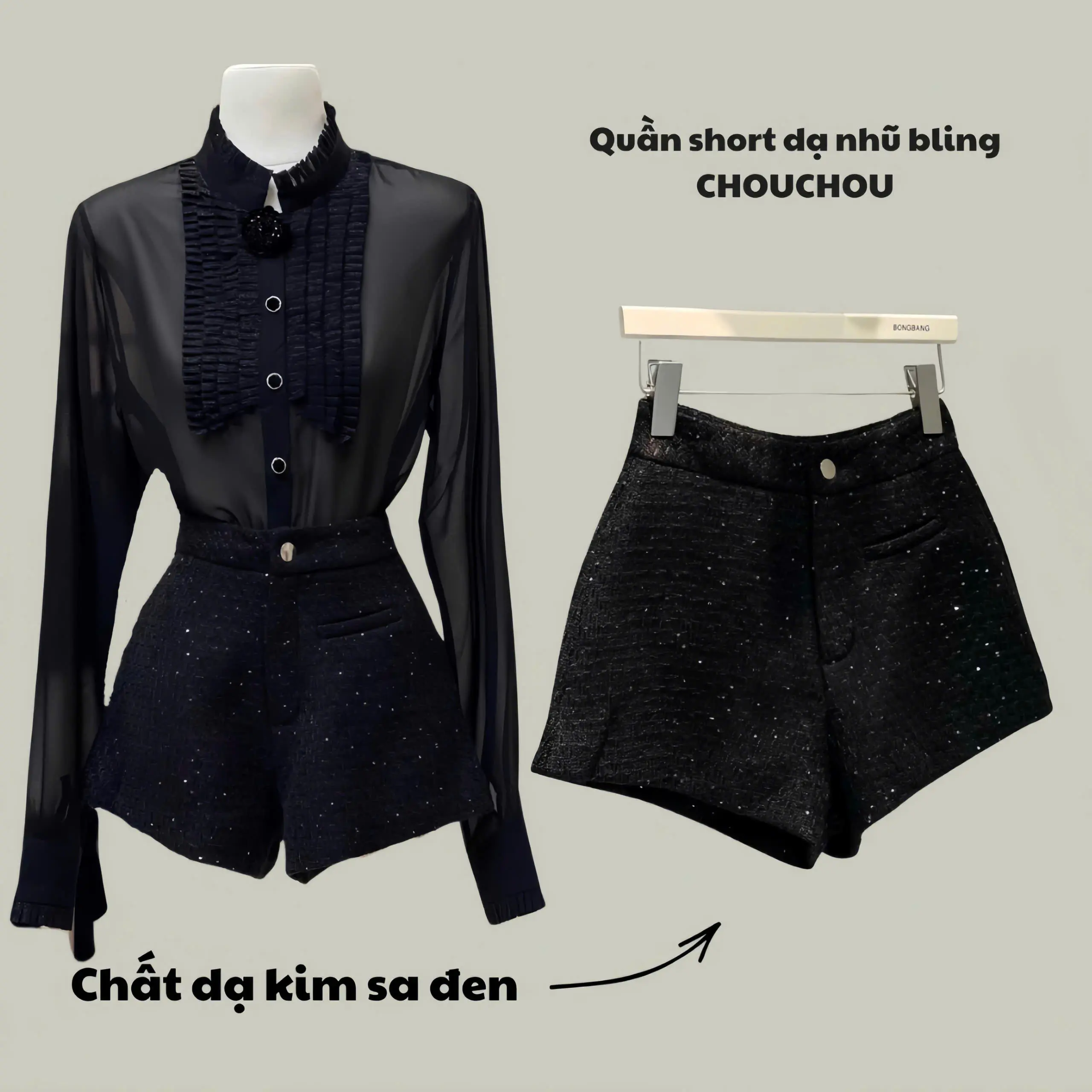 Quần Bling óng ánh form ôm phong cách HÀN QUỐC