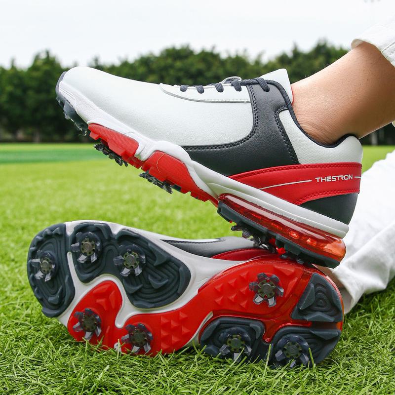 Product Introduction of New Breathable Men's Golf Shoes Professional 8 Studs Large Size Waterproof Non-slip Lightweight Casual Sports Shoes XZ25044 21