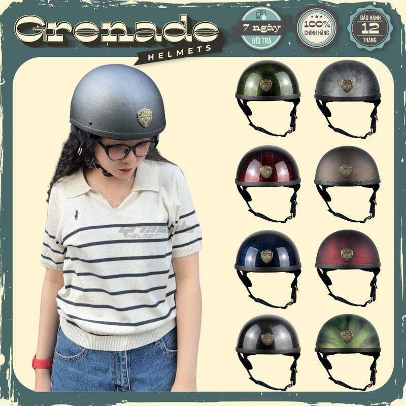 [Logo Mới]Mũ Bảo Hiểm Nửa Đầu VARO Xước Freesize BAO ĐẬP BAO TEST Dành Cho Nam & Nữ Đi Xe Máy