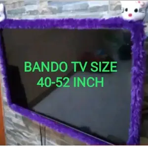 Bando/cover tv karakter size 40 s/d 52 inch bahan rasfur halus