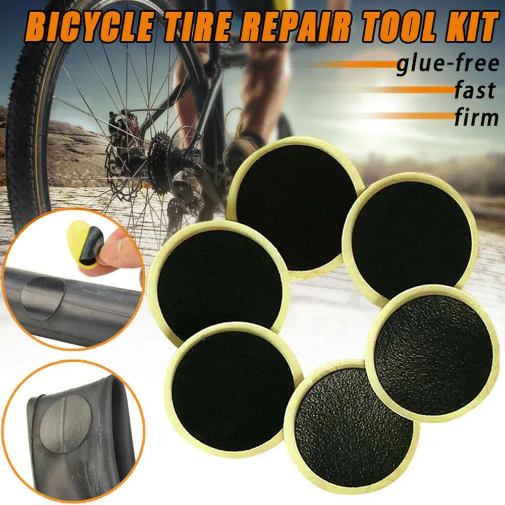 1/10/20Pcs Bicycles Motorbike Glue-free Tire Patches Tool Quick Repairing Tyre Protection Patch Adhesive Quick Drying Bike Accessories