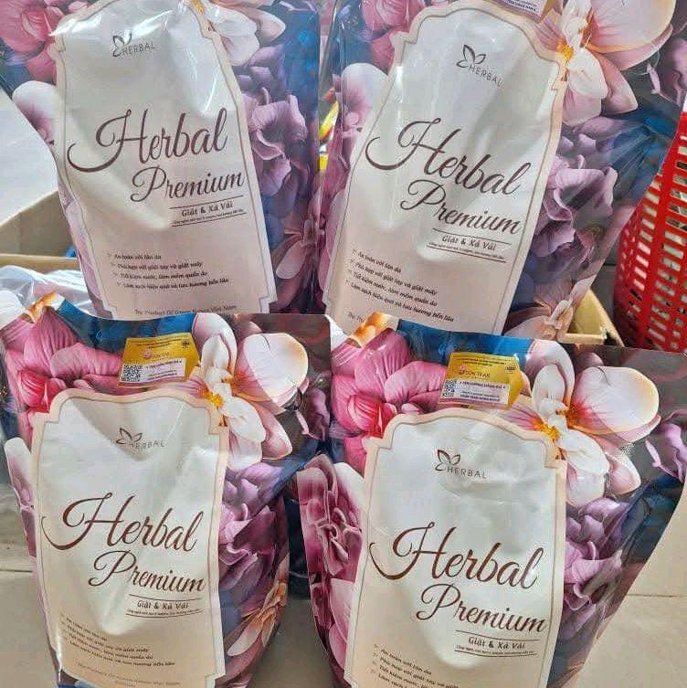  1 thùng  NƯỚC GIẶT HERBAL PREMIUM   4túi 12 lít  Làm Sạch 