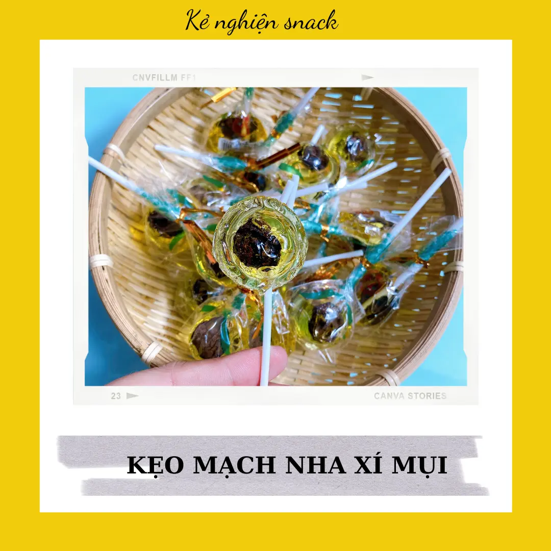 Kẹo mạch nha xí mụi [10 cây]