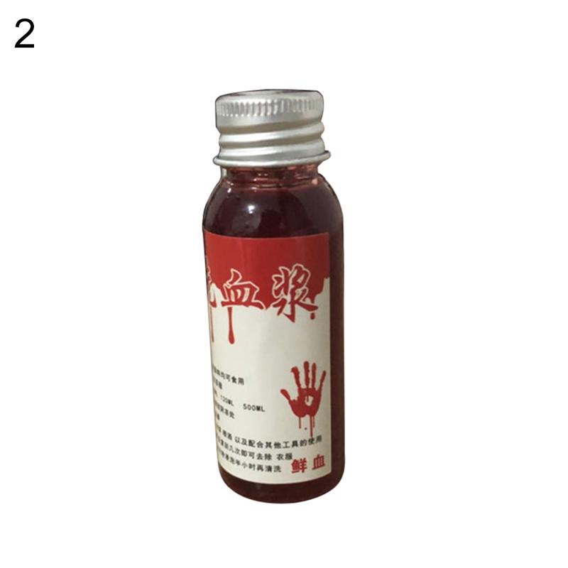 Máu giả mô phỏng huyết thanh chảy máu 30 / 60 / 100ml Đạo cụ trang điểm cosplay Halloween 8