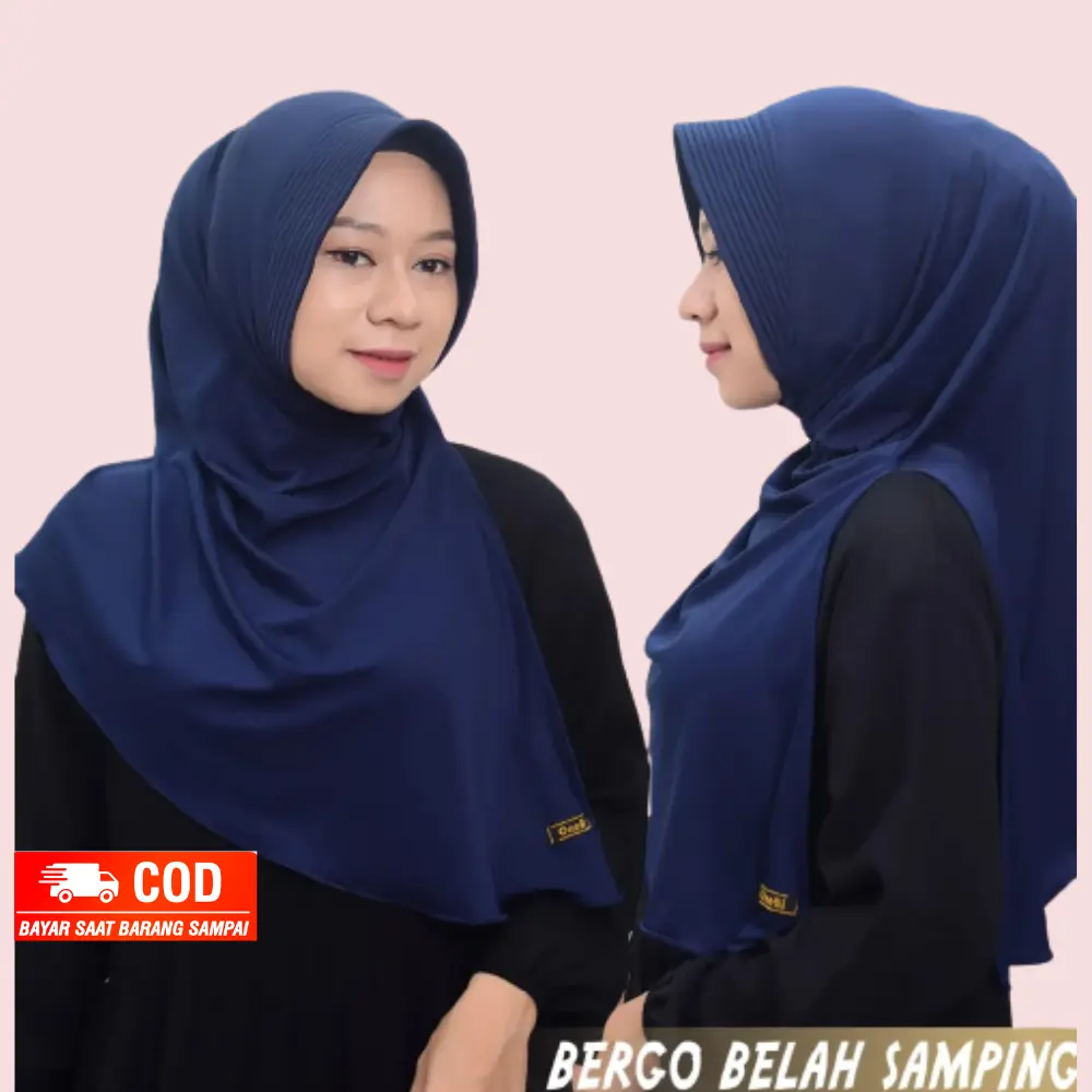 Hijab Bergo Arzety Belah Samping Instan Santai Muslim Harian Cantik Panjang Kerudung