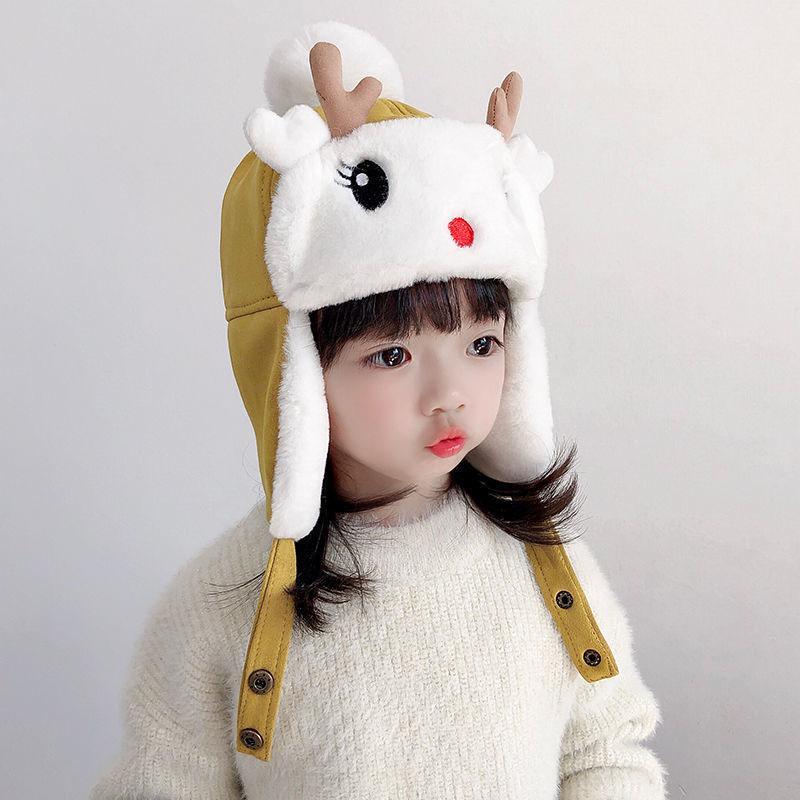 Product Introduction of Winter Thicken Kids Hats Children Russian Cartoon Faux Fur 6