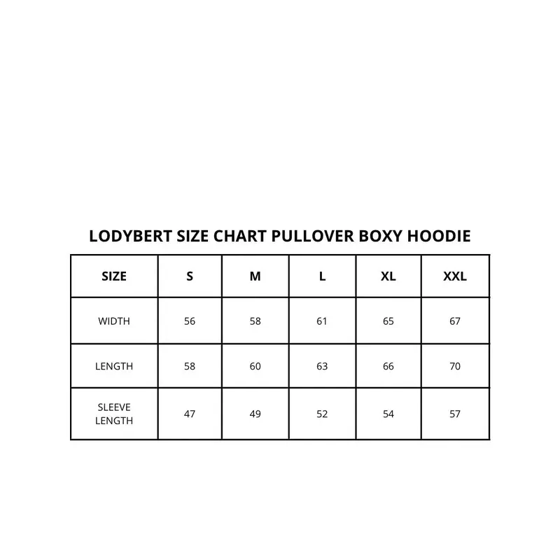 Lodybert Hoodie Pullover Boxy Basic Misty 3