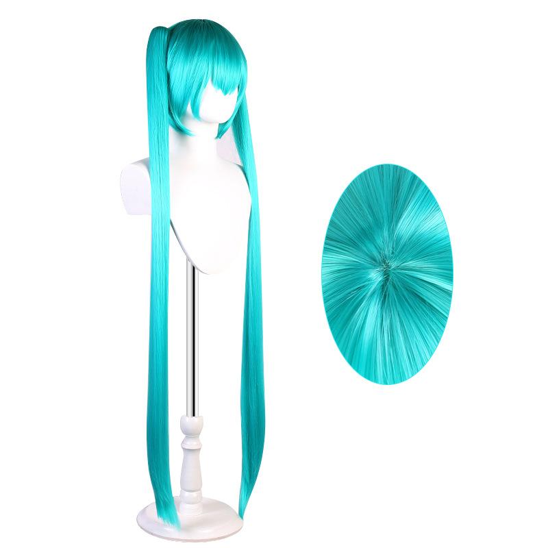 Tóc Giả Hóa Trang, Phong Cách Vocaloid, Màu Xanh Hồ, Thiết Kế Hatsune MIKU, Anime Huafei, Tóc Giả 2