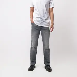 Rockmaker Celana Denim Regular Loose Grey Stone Jeans Nyaman