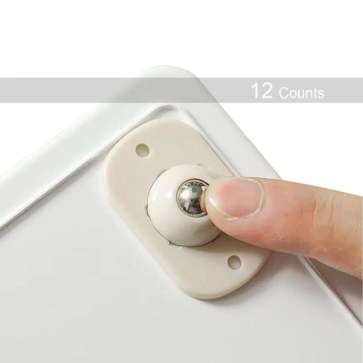 Self Adhesive Mini Caster Wheel, 360-Degree Rotation Caster Wheel, Durable & Strong Load Caster Wheel for Home & Office