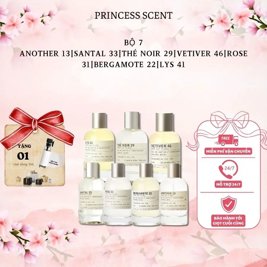 Nước Hoa Unisex Another 13 Bergamote 22 The Noir 29 Rose 31 Santal 33 Lys 41 Vetiver 46, Nước Hoa Chiết PRINCESS SCENT
