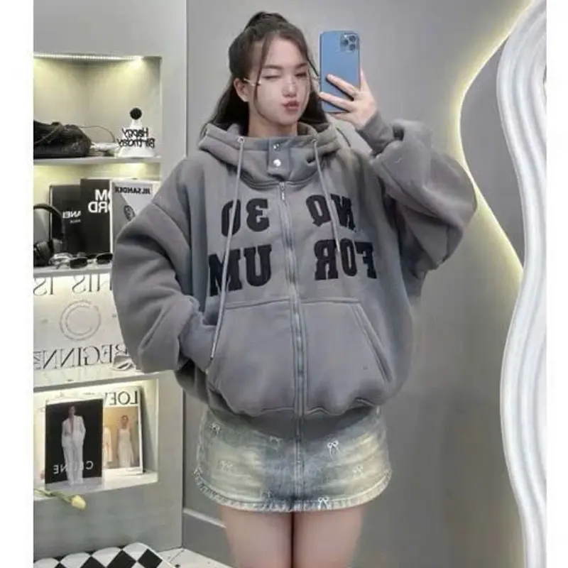 Áo Khoác Nỉ N3Q Dáng Boxy Chất Nỉ Bông Nón To Dày Đẹp 2