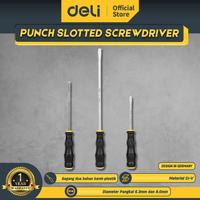 Gambar Deli Obeng Ketok Ujung Minus / Punch Slotted Screwdriver EDL6270XX - 8x250mm dari Delitools.id Kota Surabaya 1 Tokopedia