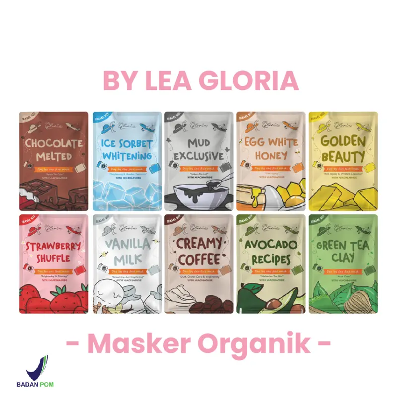 (READY) Lea Travel Size 10 gram Face Mask Day by Day Masker Wajah BPOM 5