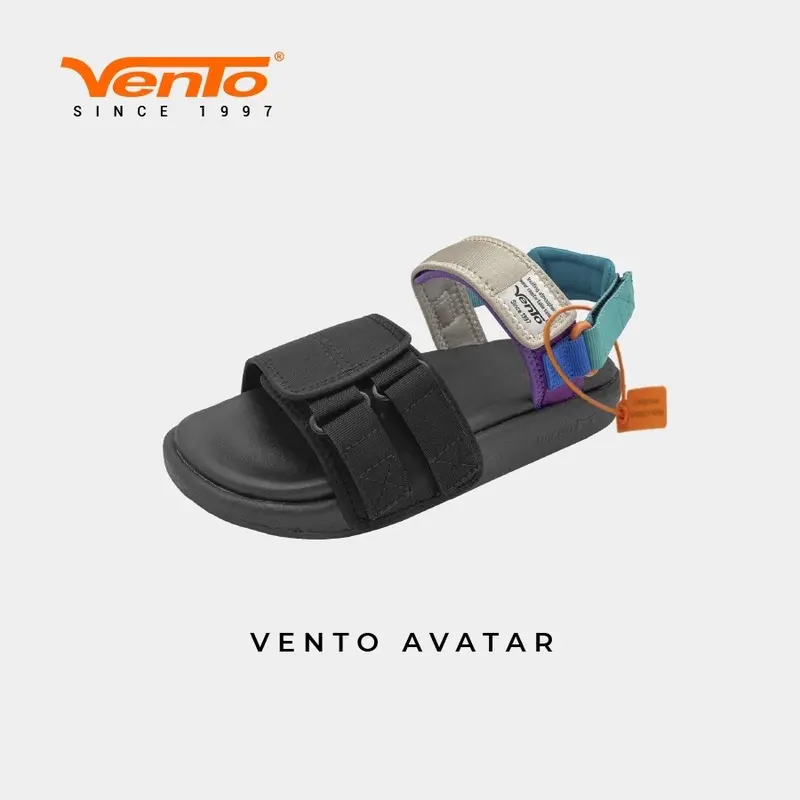Sandal vento nữ chính hãng Avatar SD10112w DéP Cao Su GiàY Quai Hậu Đế Bằng Shoes 2