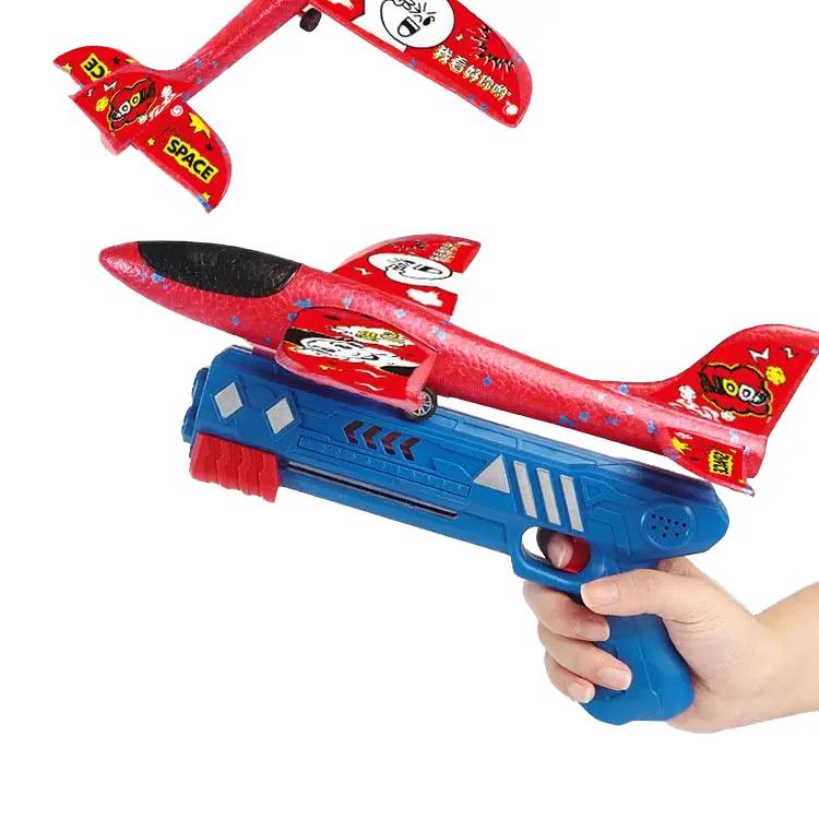 Đồ chơi bắn máy bay xốp cho bé, đồ chơi máy bay có đèn cho trẻ 2 3 4 5 6 7 8 9 tuổi
