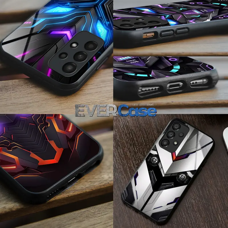EV47 Softcase Glass Untuk Semua Tipe HP Inf*nix Iph*ne Opp* R*ealme S*msung V*vo X*aomi -  LIVE Tulis Tipe HP Di Catatan/ Chat Admin Silikon - CASE PREMIUM - CAMERA PROTECTION 2
