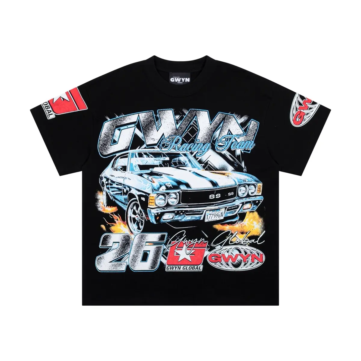 Áo thun nam nữ unisex GWYN CAR GRAPHIC T-SHIRT