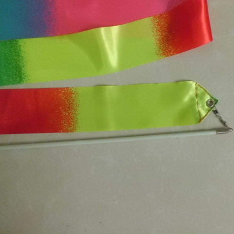 Product Introduction of 2m 4m Gymnastics Colored Ribbons Colorful Gym Ribbons Rhythmic Gymnastics Equipment Dance Ribbon Ballet Streamer Twirling Rod 6