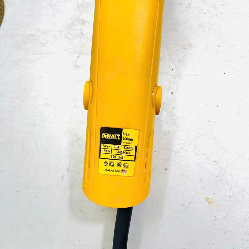 Máy Cắt Mài Điện Cầm Tay 1200W Công Tắc Đuôi Lõi Đồng 100mm + Tặng Kèm 2 Viên Đá Cắt 4