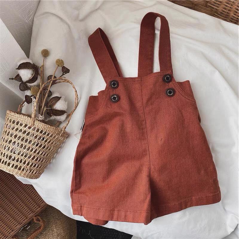Quần Yếm Kaki Cotton trẻ em cho bé Trai bé Gái từ 10kg đến 28kg phong cách Hàn Quốc thời trang trẻ em Dream House 2