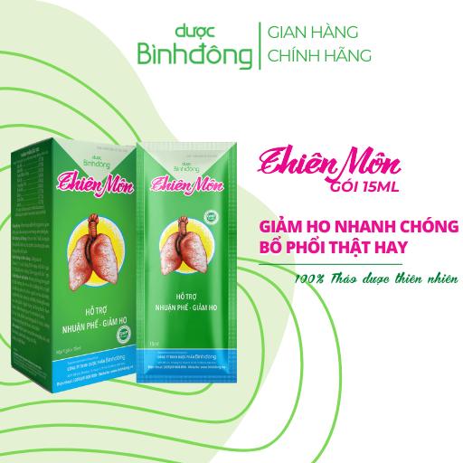 Thiên Môn Dược Bình Đông dạng gói 15ml - Giảm ho nhanh chóng, Bổ phổi thật hay