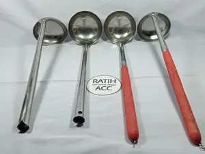 irus jumbo stainless cintung centong sendok kuah sayur bakso Kayu