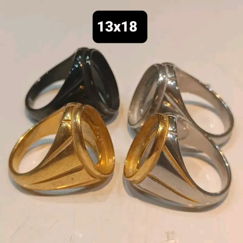 Emban ring cincin titanium 13x18 - Shop | Tokopedia