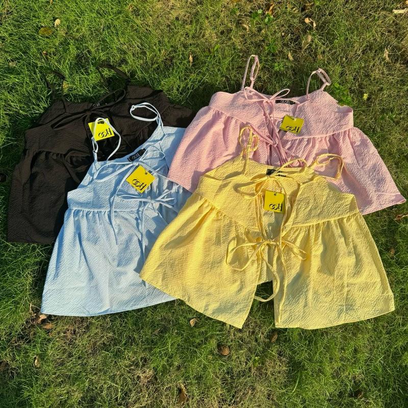 OOTD BIGSIZE | Áo hai dây kiểu babydoll buộc nơ ngực