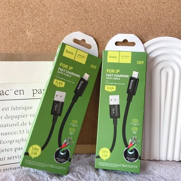 [MUA 1 TẶNG 1] Dây sạc chính hãng Hoco X89 dài 1m hỗ trợ sạc nhanh 2.4A,Có 3 Đầu Sạc (Micro,iphone,type-c)-Bảo Hành 12 Tháng Phụ Kiện Sạc Điện Thoại Usb
