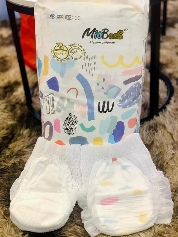   2  Combo 2 bịch bỉm quần Miobuss-mỗi bịch 50 miếng đủ size M-4XL cho bé hàng xuất Anh 