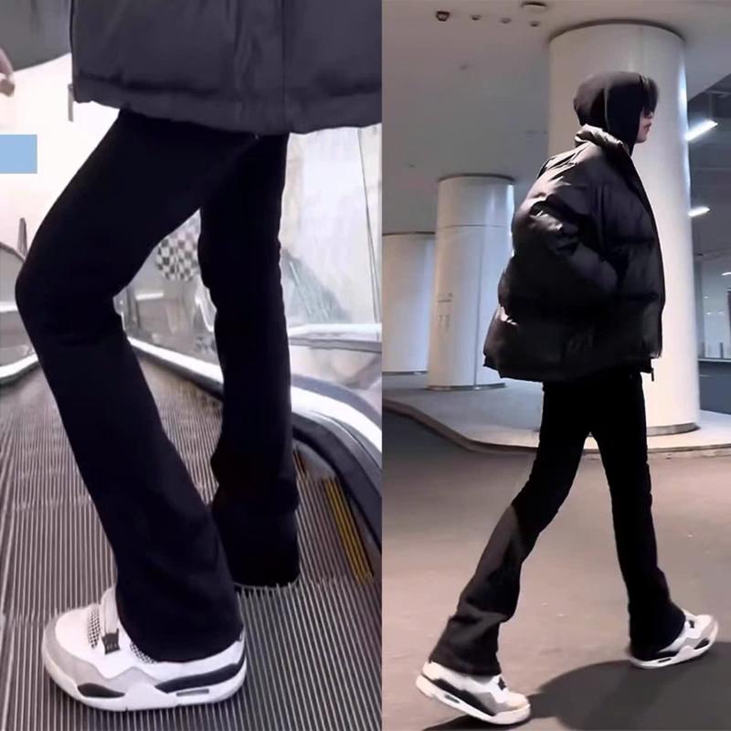 Quần jean nam ống loe màu đen thời trang - quần bò nam hàn quốc phong cách 2024 - mẫu mới nhất