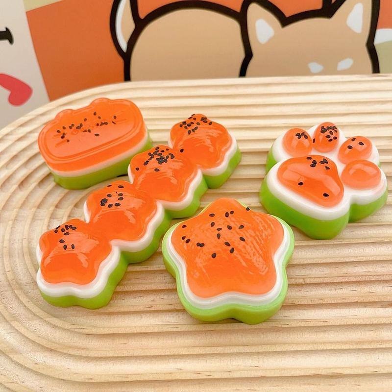 Product Introduction of Cute Squishy Squeeze Toy Slow Rebound Cat Paw Relief Gift Simulated Watermelon Stretch Toys Adult Kids 15