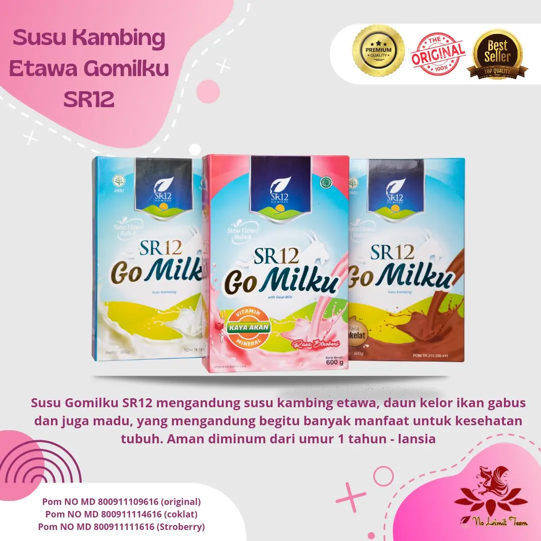 Susu Etawa SR12 Pak Coklat Milk Dairy