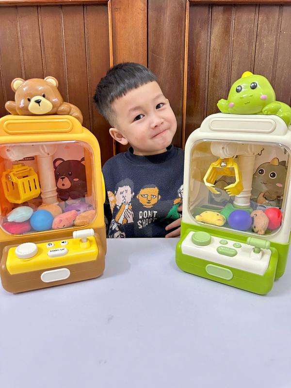 Đồ Chơi Máy Gắp Thú Bông Đồ Chơi Cho Bé Kèm Nhạc Và Đèn Máy Gắp Thú Mini Tặng Thú Bông Và Bóng