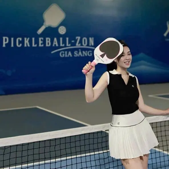 Bộ đùi váy áo sát nách chơi Pickleball, Tennis, Golf