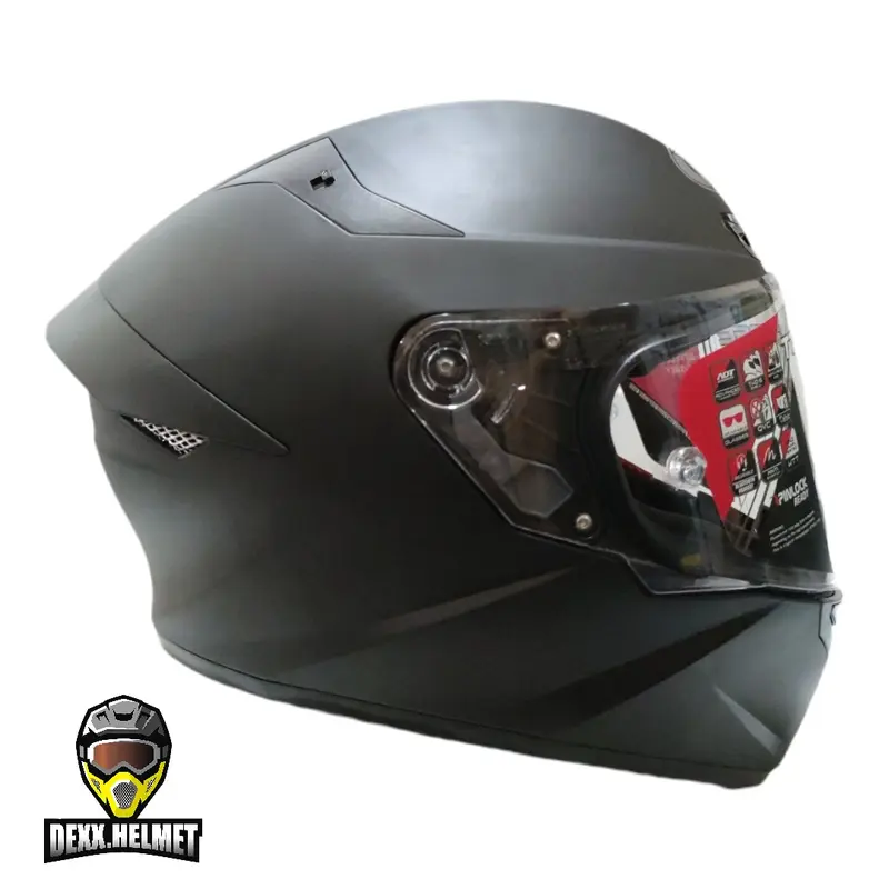 Helm KYT TT Course / KYT TTC Black Doff Matt Original Full Face helmet motorcycle Visor Visor 2
