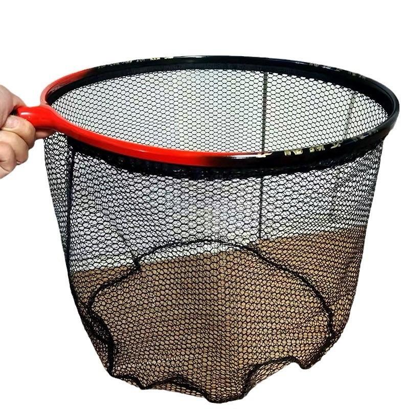  Mặt vợt nguyên khối lỗ to  vành đúc + lưới lỗ to  phụ kiện câu cá 