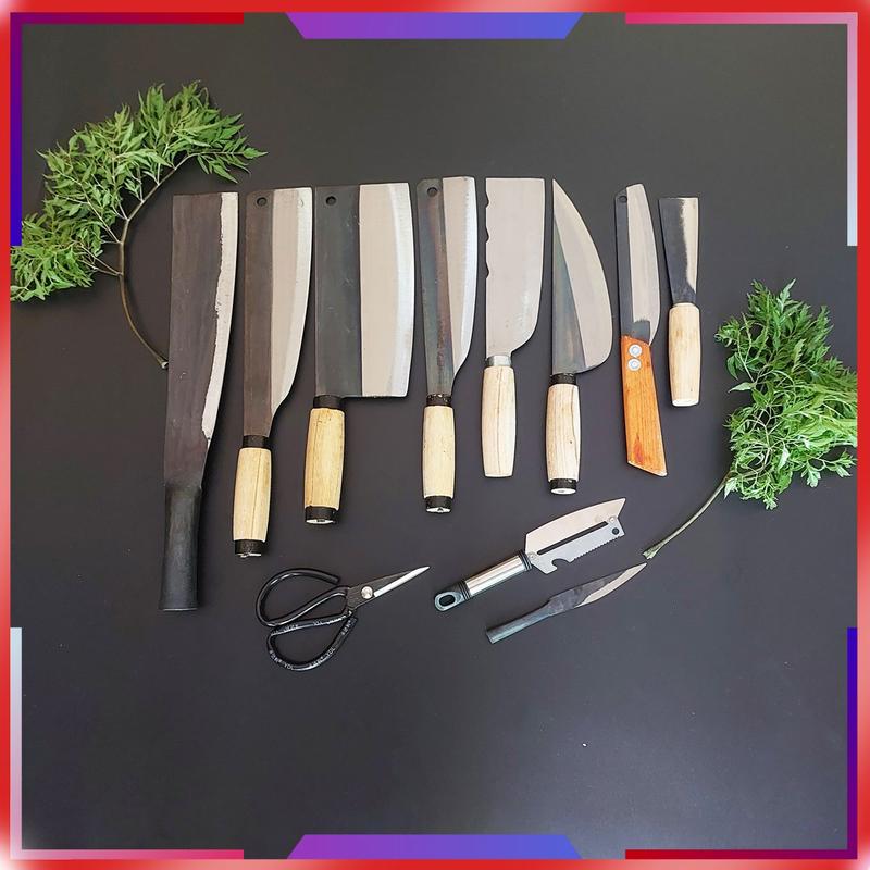 Bộ dụng cụ nhà bếp 11 món sắc bén - Dao bếp việt tiến lộc