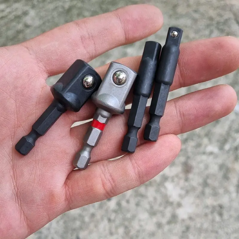 Đầu chuyển chức năng chuôi lục giác - Chuyển máy khoan, máy bắn vít sang bulong khẩu 1/4inch, 1/2inch bộ 0