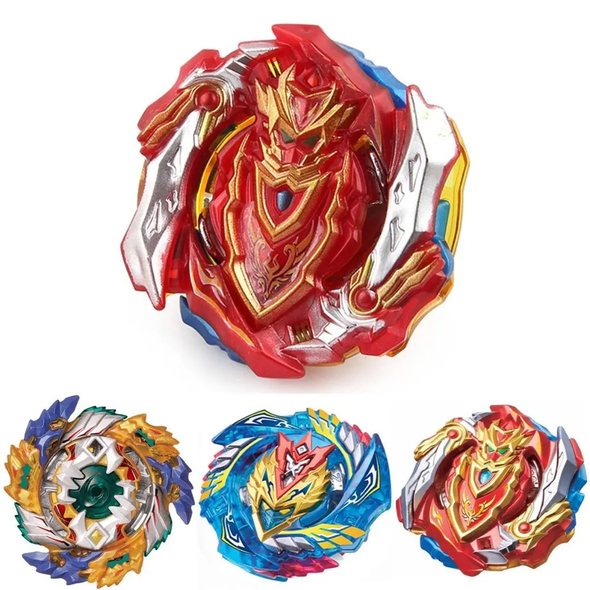 Bey blade Spinning top Burst Metal Bay blade Kreisel Top Without Launcher Kid Boy Beybalde( No Pull Ruler)