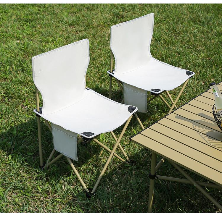 Product Introduction of Outdoor folding chair Field sketch fishing stool Portable BBQ family camping Oxford cloth folding chair 21