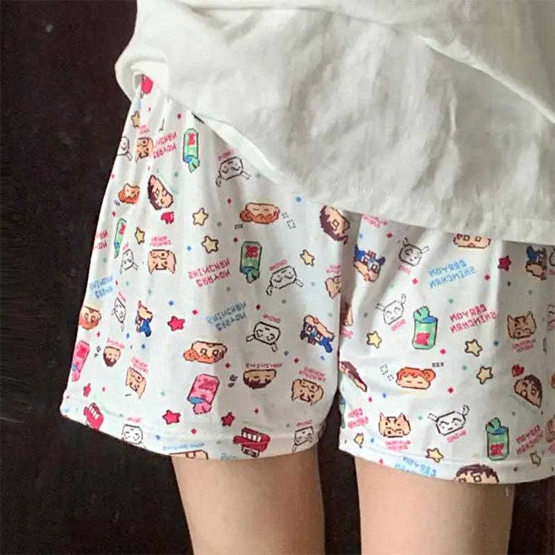 Mùa hè!Quần Đùi Mèo Kitty, Thiết Kế Hoạt Hình Dễ Thương, Thoáng Khí, Đồ Mặc Ở Nhà, Quần Đùi Ngủ, Dáng Rộng Vừa Vặn, Dành Cho Nữ, Đồ Ngủ Mùa Hè, Quần Thường Ngày 4