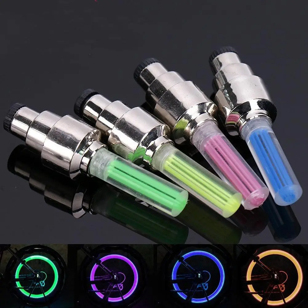 Đèn Lung Linh Đèn LED Van Xe Đạp, Đèn Bấm Huyệt Cho Lốp Xe Ô Tô Xe Đạp, Nắp Niêm Phong Van Bánh Xe, Đồ Trang Trí Lốp Xe Đạo Cụ Ngầu Để Đạp Xe
